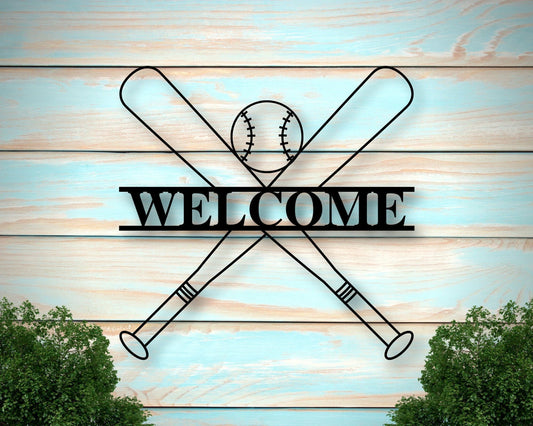 Front Porch Sign, Personalized Metal Baseball Sign, Boys Baseball Art, Baseball Dad Metal Sign - metal sign