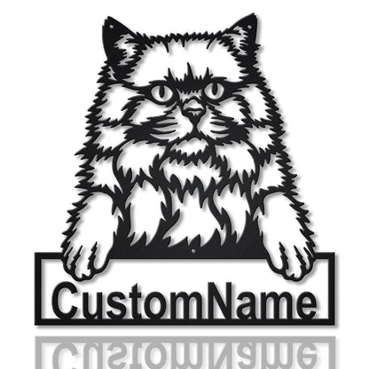 Personalized British Longhair Cat Metal Sign Art, Custom British Longhair Cat Metal Sign, Father's Day Gift, Pets Gift, Birthday Gift, Laser Cut Metal Signs Custom Gift Ideas