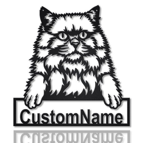 Personalized British Longhair Cat Metal Sign Art, Custom British Longhair Cat Metal Sign, Father's Day Gift, Pets Gift, Birthday Gift, Laser Cut Metal Signs Custom Gift Ideas