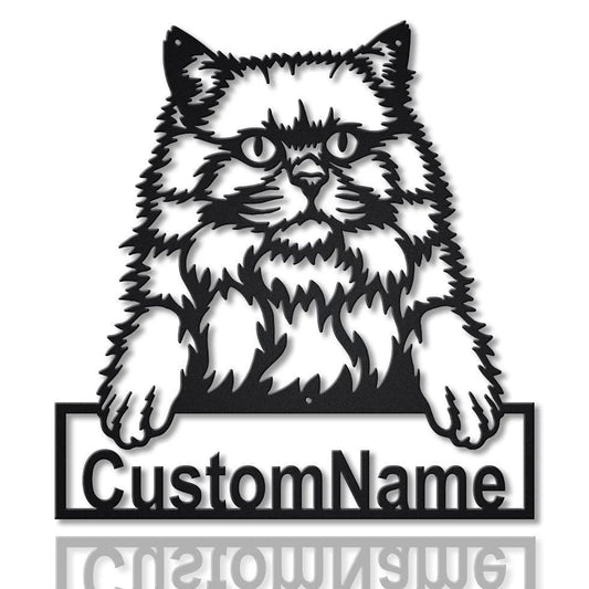 Personalized British Longhair Cat Metal Sign Art, Custom British Longhair Cat Metal Sign, Father's Day Gift, Pets Gift, Birthday Gift, Laser Cut Metal Signs Custom Gift Ideas