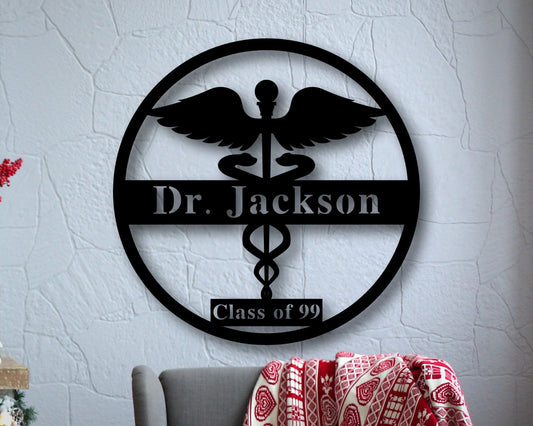 Personalized Metal Doctor Sign, Metal Health Care Sign, Custom Metal Doctor Sign, Personalized Hospital - metal sign