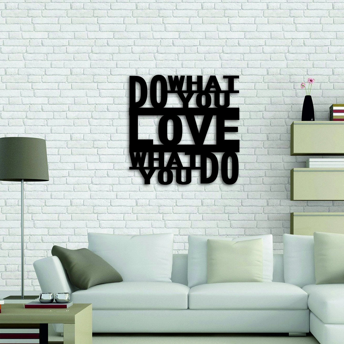 Do What You Love Housewarming Gift Metal Wall Decoration Office Metal Decor Motivational Wall Steel Decor