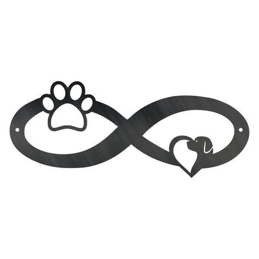 Infinity Paw Customized Metal Signs, Custom Metal Sign, Custom Signs, Metal Sign, Metal Laser Cut Metal Signs Custom Gift Ideas - 8 inches - metal sign