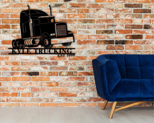 Custom Business Name Sign Gas Station Sign Truck Stop Decor Sign For Trucking Company Business Name Metal Sign Custom Sign For Business - 8 inches - metal sign