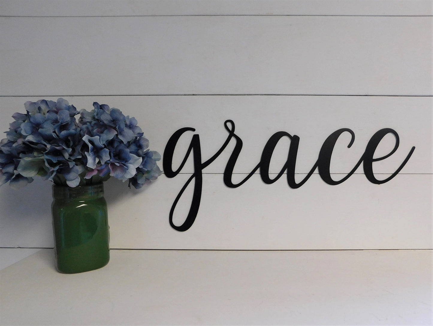 Grace Sign Metal Grace Sign Rustic Word Art Sign Metal Signs Metal