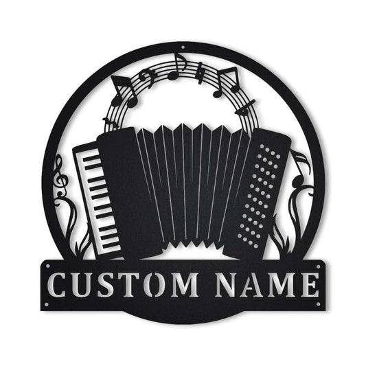 Personalized Accordion Metal Sign Art, Custom Accordion Metal Sign, Accordion Gifts For Men, Accordion - metal sign