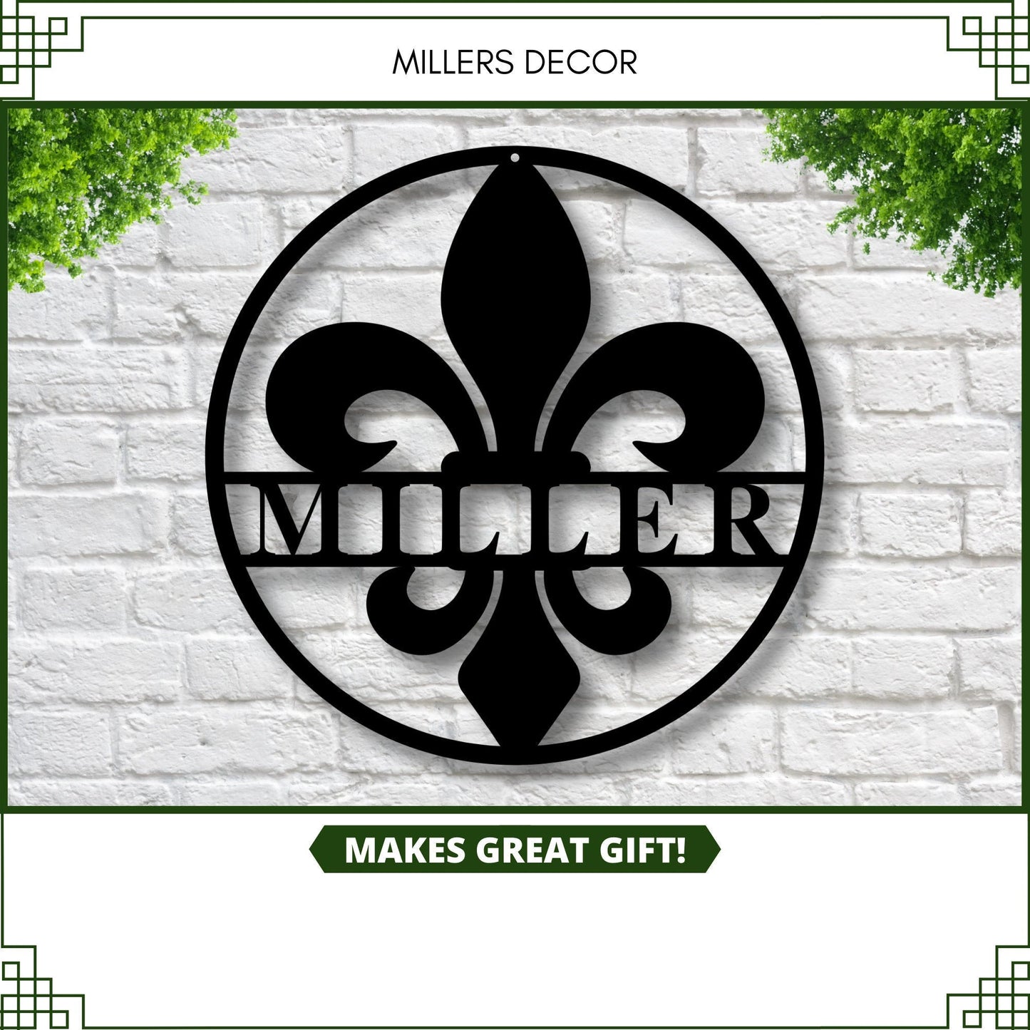 Fleur De Lis Customized Sign, Wall Mount Personalized Fleur De Lis, Personalized Fleur De Lis, Last Name Fleur De Lis,fleur De Lis Sign,sign, Laser Cut Metal Signs Custom Gift Ideas