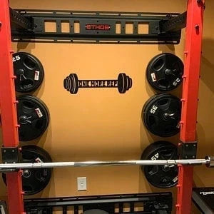 One More Rep Sign Gym Decor For Home Inspirational Gym Gift Gym Motivation Workout Art Barbell Workout Gifts - 8 inches - metal sign