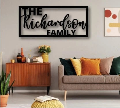 Last Name Metal Signs,personalized Metal Sign,custom Last Name Sign,family Name Sign,metal Wall Art,split - wedding detail