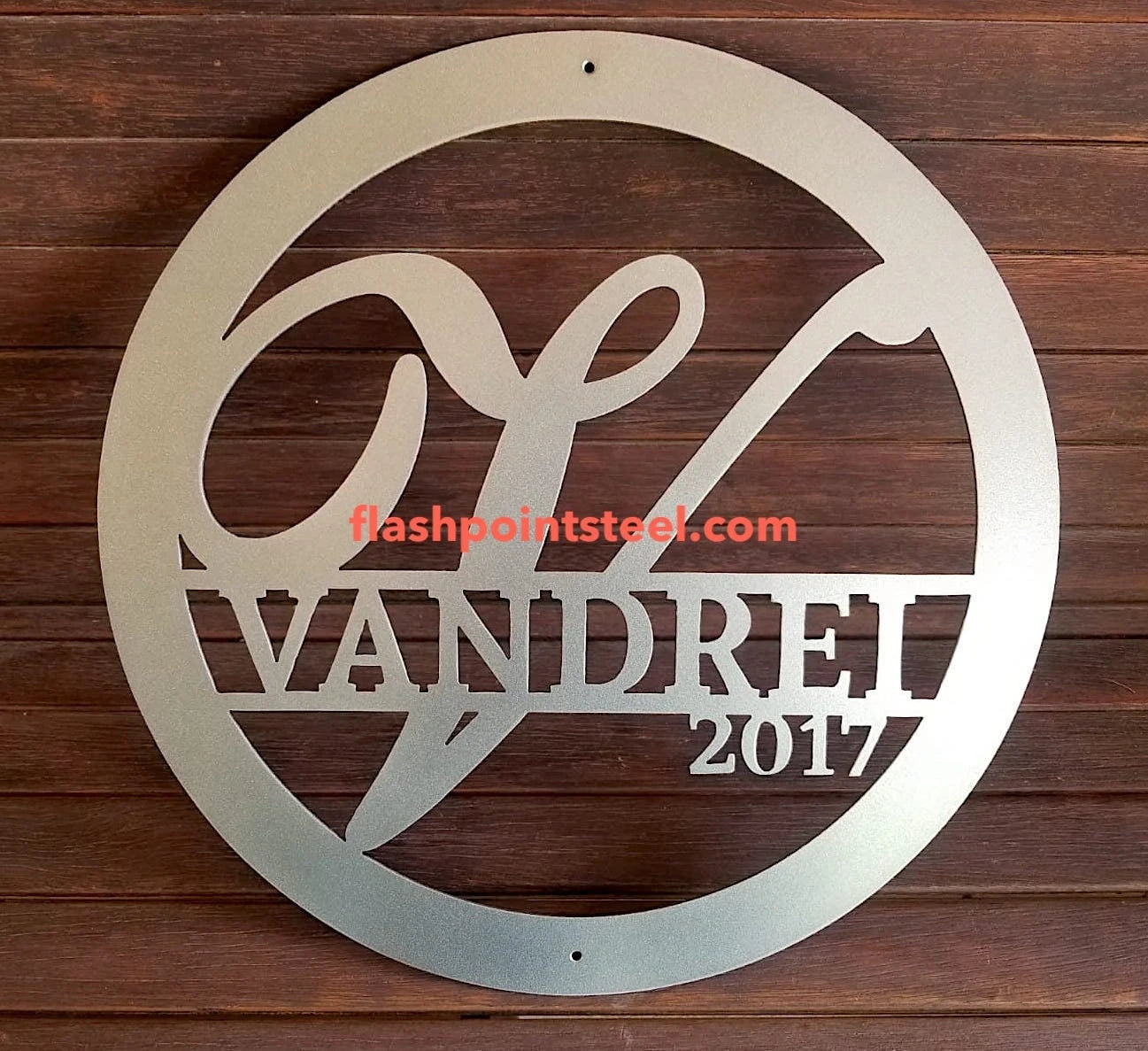 Custom Monogram, Metal Wall Art, Personalized Name Circle Monogram Cursive Font, Plasma Cut Steel Sign ,steel Art, Powder Coated, Handmade Laser Cut Metal Signs Custom Gift Ideas