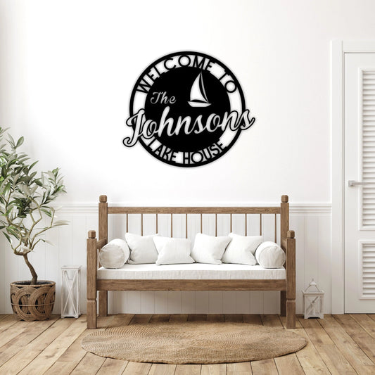 Custom Lake House Sign, Lake Signs, Lake House Decor, Personalized Lake House Signs, Lake House Metal - metal sign