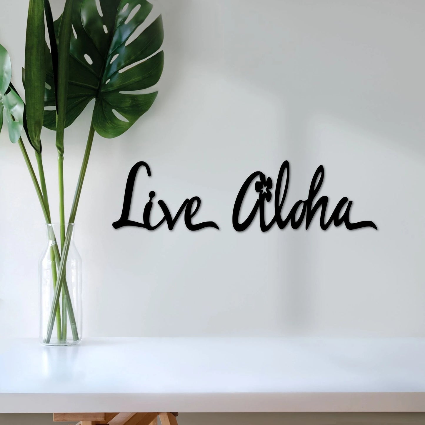 Live Aloha Saying Hawaii Hawaii Flower Decor Island Art Hawaiian Metal Sign Hawaiian Gifts Island Sign
