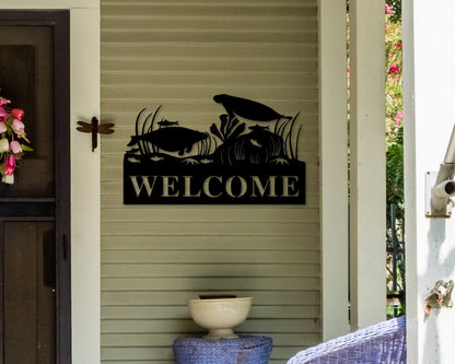 Manatee Welcome Sign, Sea Animal Welcome Sign, Walrus Welcome Sign, Personalized Welcome Sign, Welcome Sign, Front Door Welcome Sign, Laser Cut Metal Signs Custom Gift Ideas