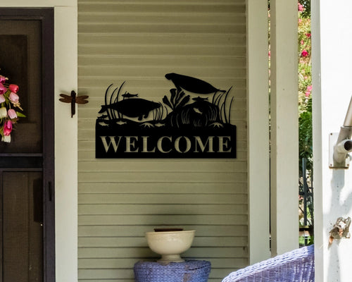 Manatee Welcome Sign, Sea Animal Welcome Sign, Walrus Welcome Sign, Personalized Welcome Sign, Welcome Sign, Front Door Welcome Sign, Laser Cut Metal Signs Custom Gift Ideas
