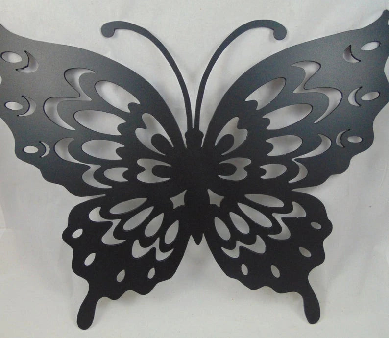 Large Butterfly Decor Wall Art Cut Metal Sign Laser Cut Metal Signs Custom Gift Ideas