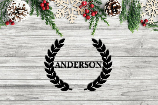 Personalized Monogram Metal Sign Custom Name Metal Sign Custom Metal Words Christmas Gift Metal Wall Art - metal sign
