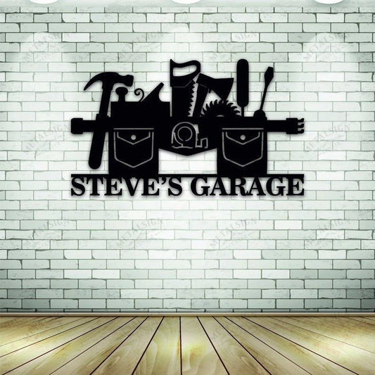 Personalized Custom Garage Metal Sign, Cut Metal Sign, Metal Wall Art, Metal House Sign Laser Cut Metal Signs Custom Gift Ideas - 8 inches - metal sign