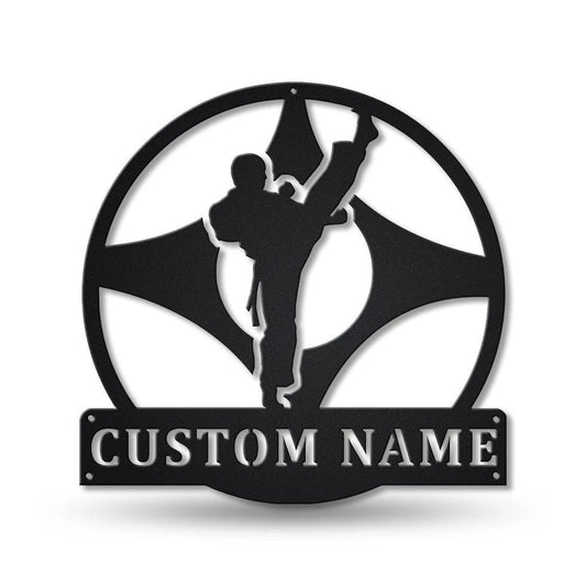 Personalized Hapkido Monogram Metal Sign Art , Custom Hapkido Metal Sign, Hapkido Sport Lover Sign - metal sign