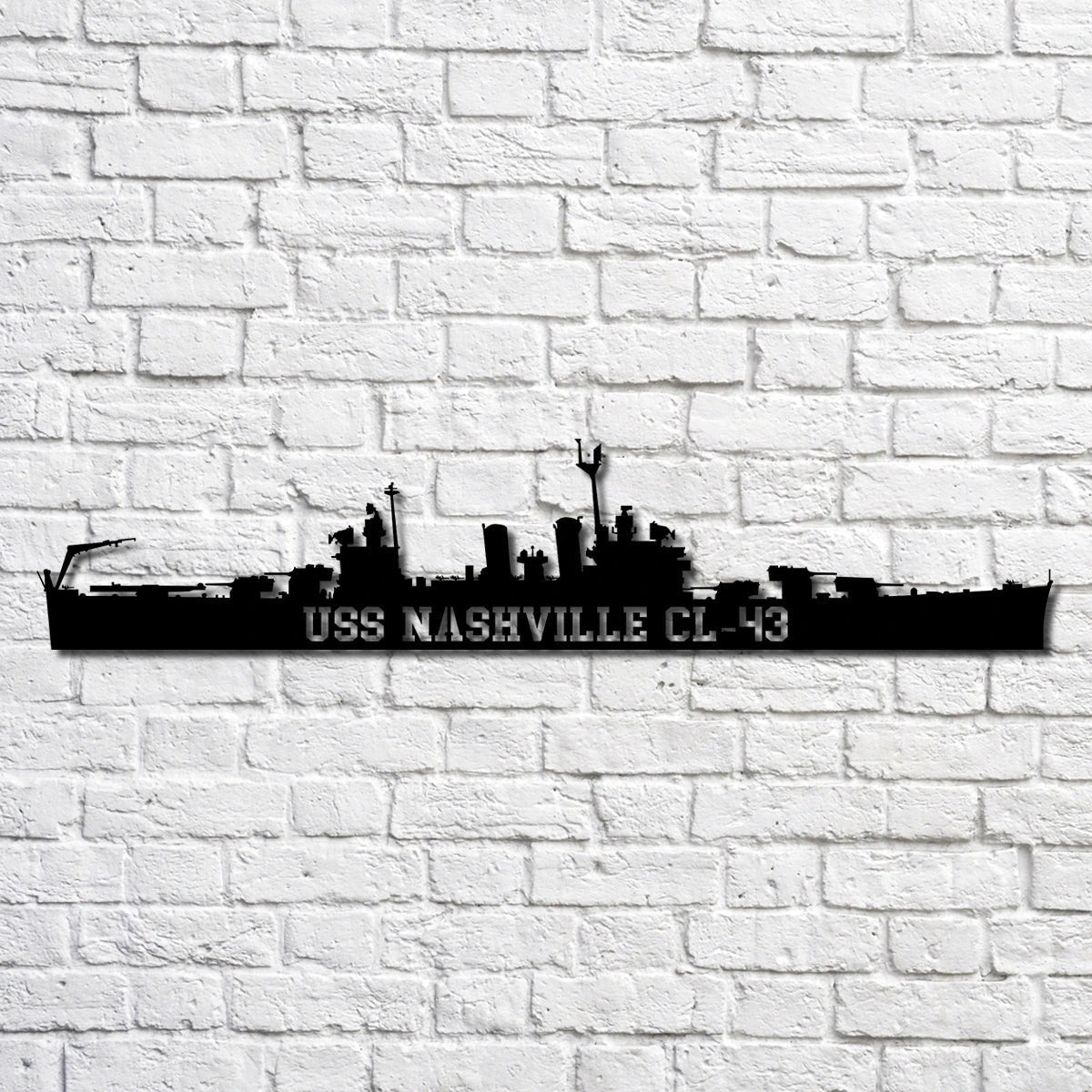 Uss Nashville Cl43 Navy Ship Metal Art, Gift For Navy Veteran, Navy Ships Silhouette Metal Art, Navy Home Decor Laser Cut Metal Signs Custom Gift Ideas