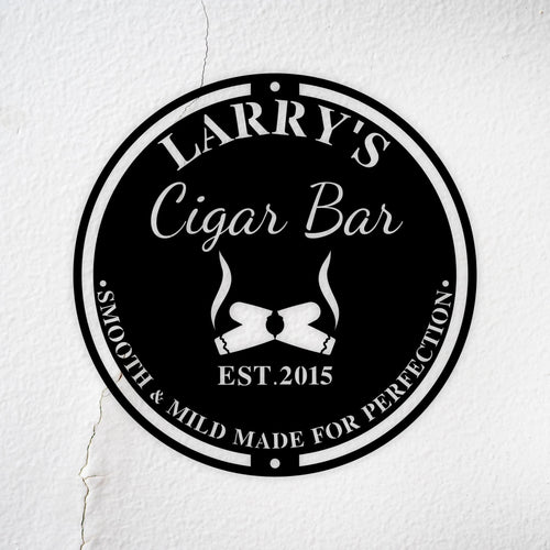 Cigar Bar Sign, Bar Signs, Cigars, Personalized Signs, Custom Bar Signs, Man Cave, Father's Day Gift, Cigar Sign, Cigar Decor, Gifts For Men, Laser Cut Metal Signs Custom Gift Ideas