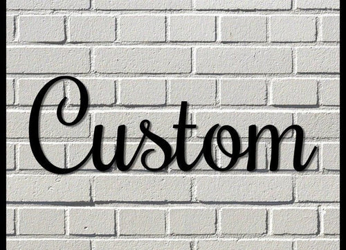 Custom Metal Words Housewarming Gift Personalized Metal Sign