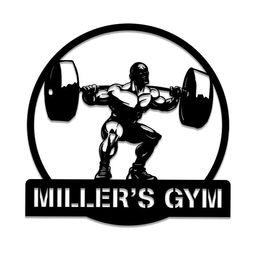 Personalized Metal Gym Sign, Fitness Center, Club, Home Wall Decor, Metal Laser Cut Metal Signs Custom Gift Ideas