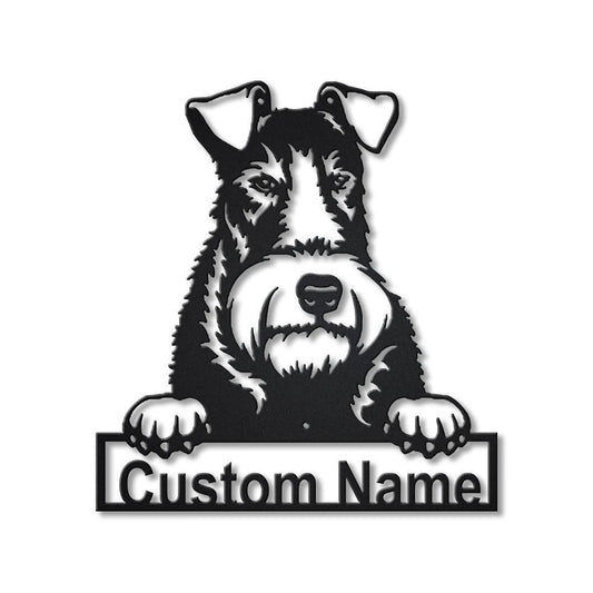 Personalized Wire Fox Terrier Dog Metal Sign Art, Custom Wire Fox Terrier Dog Metal Sign, Boxer Dog - metal sign