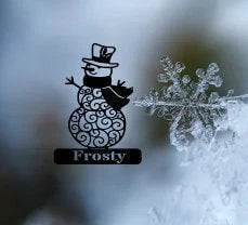 Personalized Snowman Hanging Great Outdoor Signchristmas Sign - 8 inches - metal sign