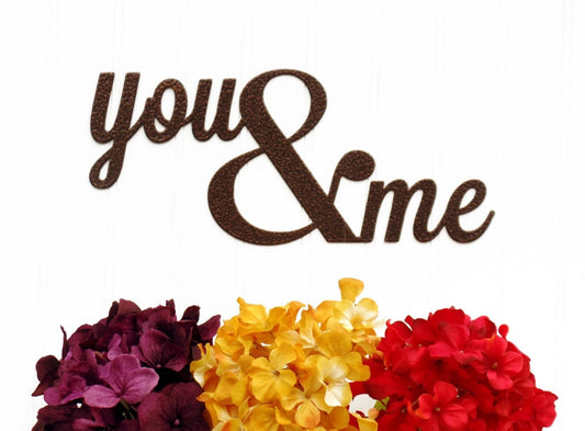 You And Me Sign Wedding Gift Metal Sign Wedding Sign Anniversary Gift Laser Cut Steel