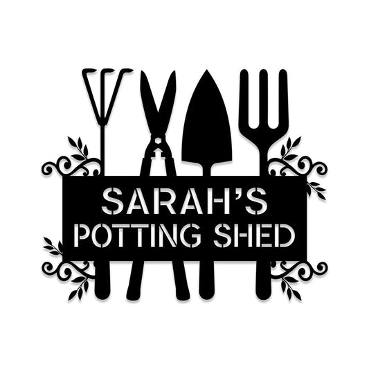 Personalized Metal Garden Sign, Custom Outdoor Garden Stake, Home Decor, Wedding Gift For Her, Metal - wedding detail