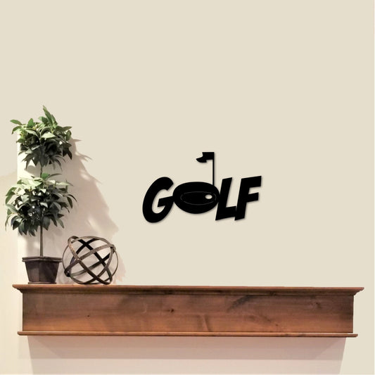 Golf Sign Metal Golf Decor Sports Gift For Golfers Golf Art Office Desk Accessories Sports Sign Christmas Golf Gift - 8 inches - metal sign