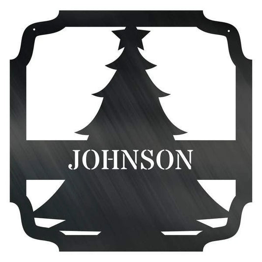 Christmas Monogram Customized Metal Signs, Custom Metal Sign, Custom Signs, Metal Sign, Metal Laser Cut Metal Signs Custom Gift Ideas - 8 inches - metal sign