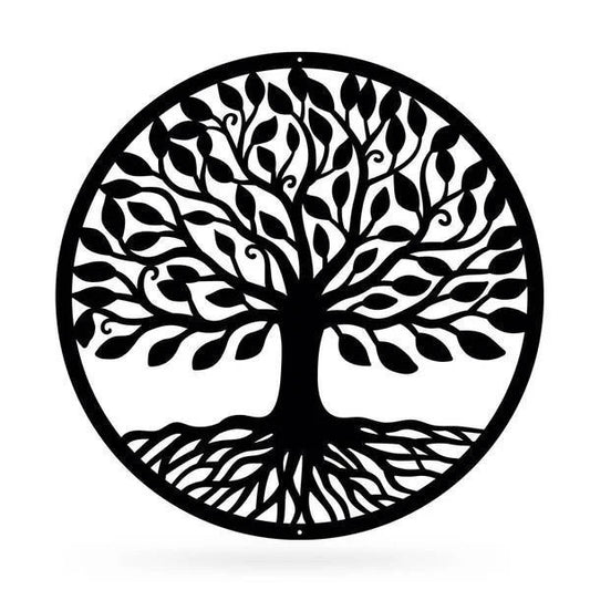Tree Of Life Cut Metal Sign Metal House Sign - 8 inches - metal sign