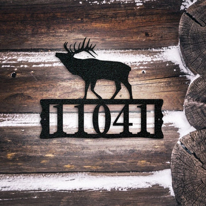 Elk Metal Address Plaque For House Address Number Metal Address Sign House Numbers Front Porch Address