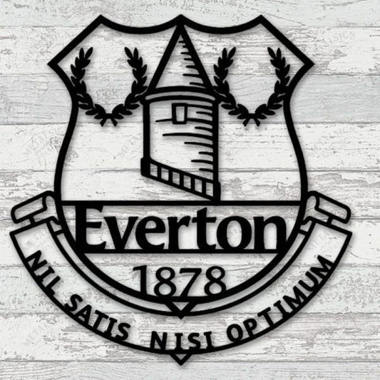 Everton Metal Wall Art, Metal Sign Led Wall Decor, Cut Metal Sign, Metal Wall Art, Metal House Sign Laser - metal sign