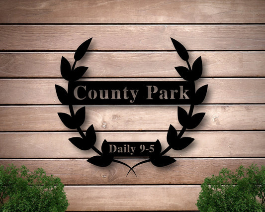 Personalized Fall Theme Sign, Custom Fall Patio Sign, Metal Autumn Sign, Metal Family Name Sign With - metal sign