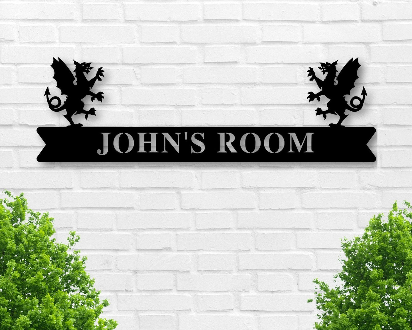 Metal Room Sign Gargoyle Sign Medieval Sign Fantasy Sign Kid's Room Gift For Guys Gift For Girls Metal Sign Rustic Gift Present