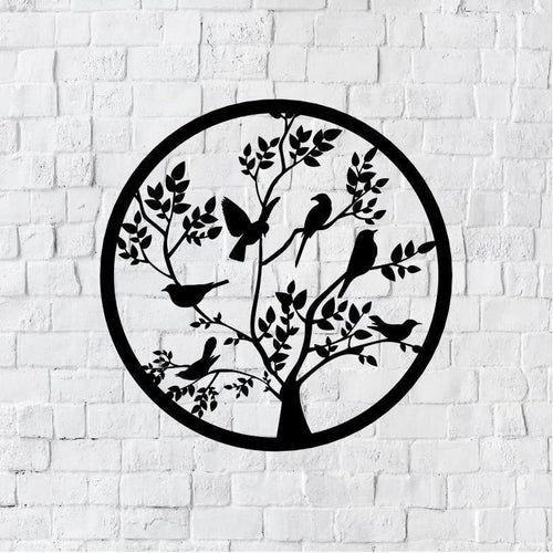 Birds On Branch Bird Branch Birds Wall Decor Sign Metal Birds On Branch