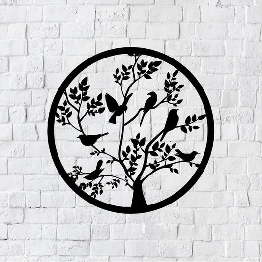 Birds On Branch Bird Branch Birds Wall Decor Sign Metal Birds On Branch