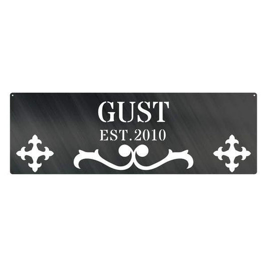 Name Est Metal Monogram Customized Metal Signs, Custom Metal Sign, Custom Signs, Metal Sign, Metal Laser - metal sign