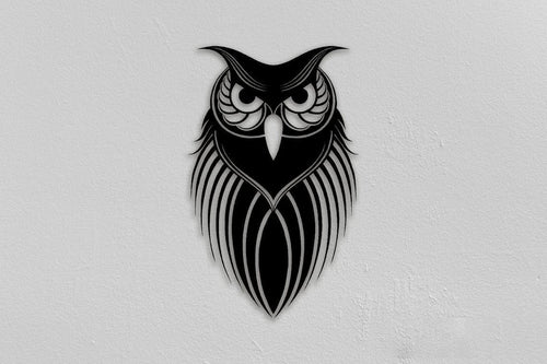 Night Owl Decor Wall Art Cut Metal Sign Laser Cut Metal Signs Custom Gift Ideas
