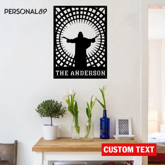 Jesus is greatest Faith Personalized Metal House Sign Laser Cut Metal Signs Custom Gift Ideas - 8 inches - metal sign