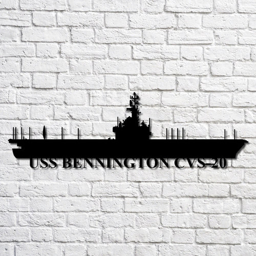 Uss Bennington Cvs20 Navy Ship Metal Art, Custom Us Navy Ship Cut Metal Sign, Gift For Navy Veteran, Navy Ships Silhouette Metal Art, Navy Home Decor Laser Cut Metal Signs Custom Gift Ideas