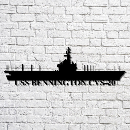 Uss Bennington Cvs20 Navy Ship Metal Art, Custom Us Navy Ship Cut Metal Sign, Gift For Navy Veteran, Navy - metal sign