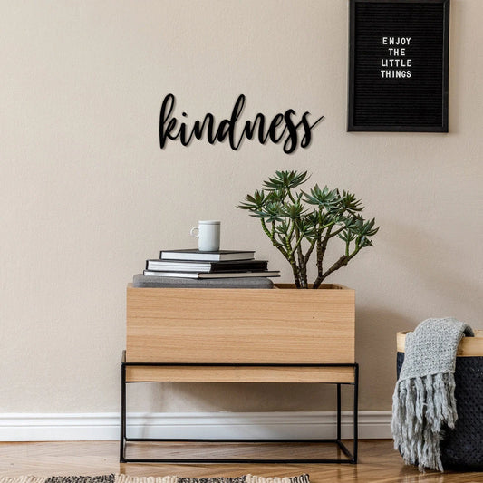 Kindness Wall Art Kindness Metal Wall Decor Kindness Metal Sign For Home Inspirational Wall Art - metal sign