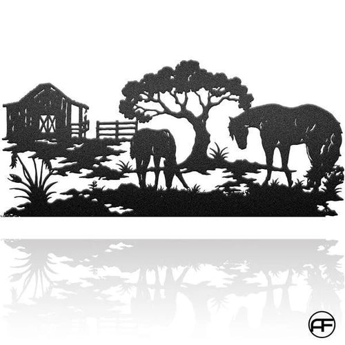 Horse Art 2 Personalized Horse Metal Sign, Horseshoe Art, Western Decor, Initial Metal Sign, Housewarming Gift, Farmhouse Decor Metal Wall Art Laser Cut Metal Signs Custom Gift Ideas