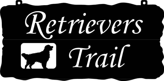 Metal Retriever Sign retriever Dog Sign Metal Dog Sign Metal House Sign - 8 inches - metal sign