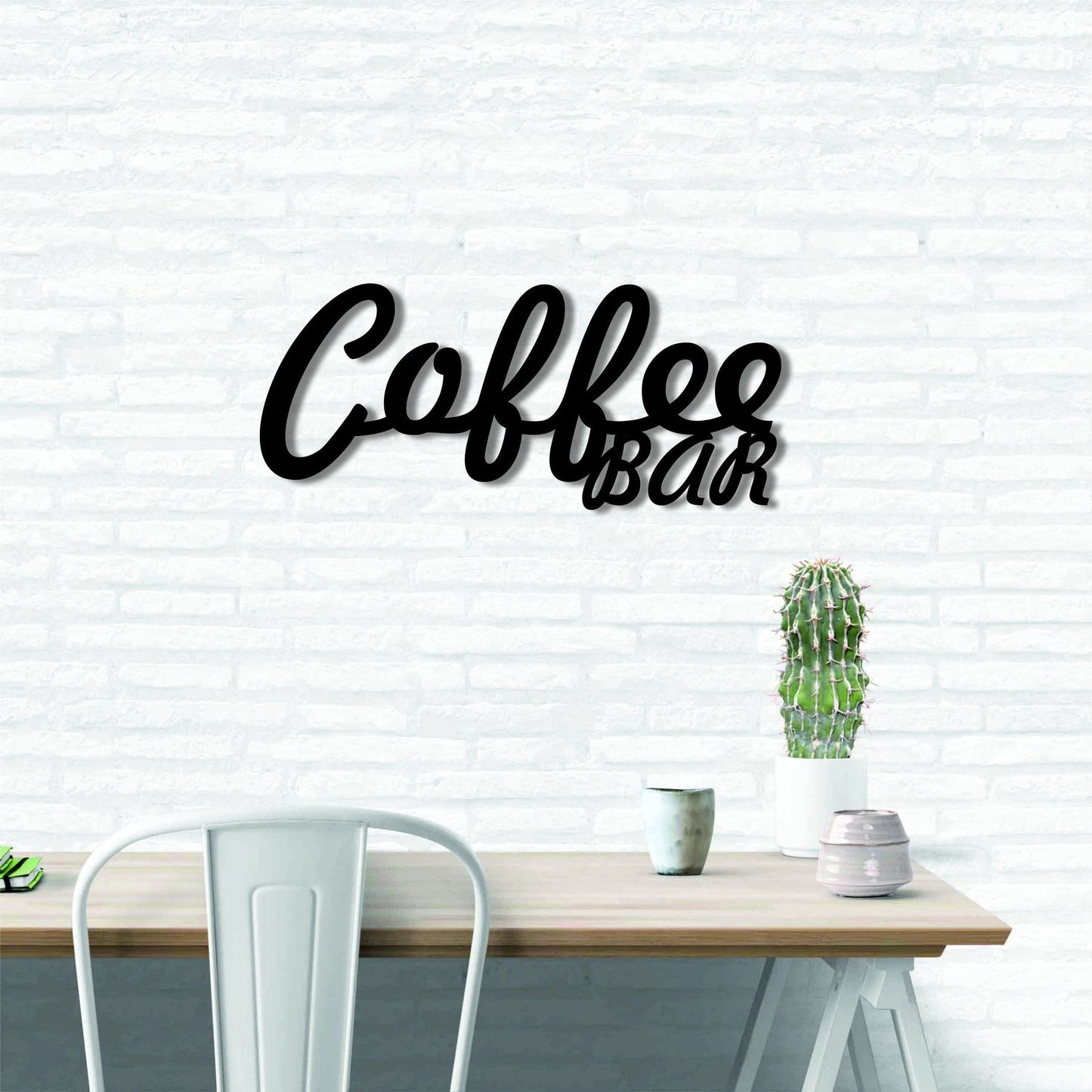 Coffee Bar Metal Sign Coffee Bar Coffee Bar Sign Metal Words Metal Wall Decor Metal Signs Housewarming Gift