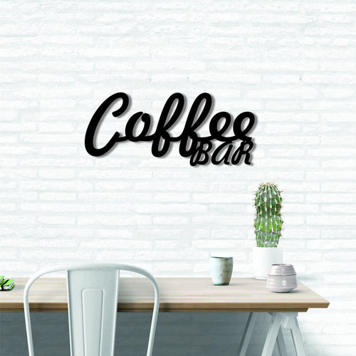 Coffee Bar Metal Sign Coffee Bar Coffee Bar Sign Metal Words Metal Wall Decor Metal Signs Housewarming Gift