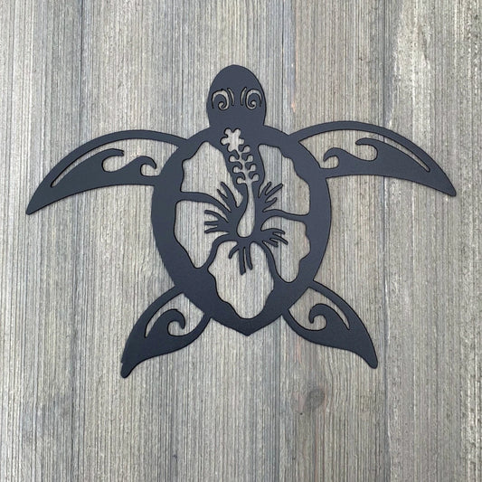 Sea Turtle Metal Sign Cutout, Cut Metal Sign, Wall Metal Art Laser Cut Metal Signs Custom Gift Ideas - 8 inches - metal sign